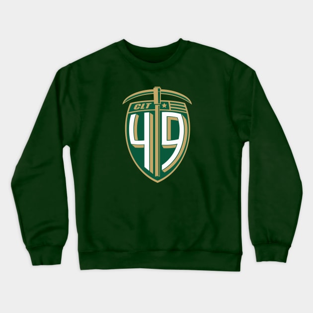 Charlotte 49ers shield Crewneck Sweatshirt by ThePunkPanther